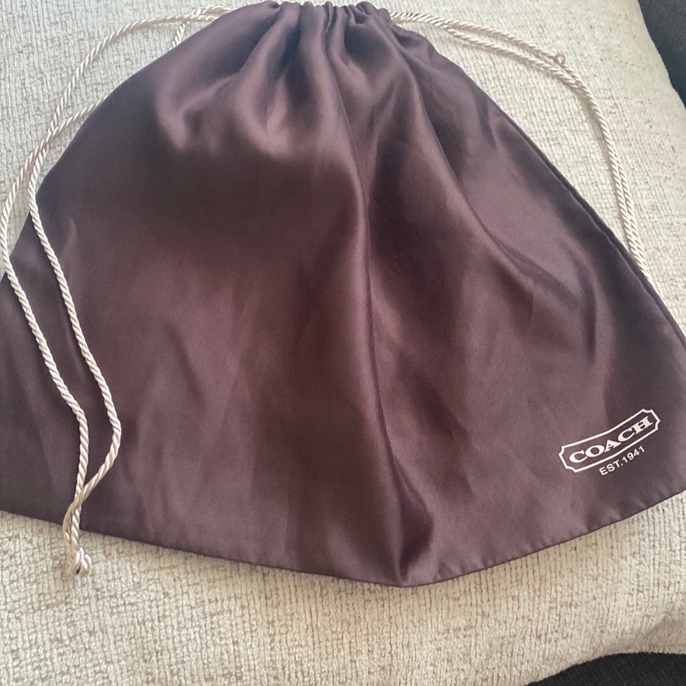 Coach dust bag for wallet or small purse